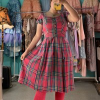 Pink check dress | Vintage.City 古着屋、古着コーデ情報を発信