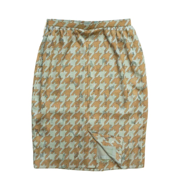 薄青緑地金色柄スカート　DSC02198 | Vintage.City 빈티지숍, 빈티지 코디 정보