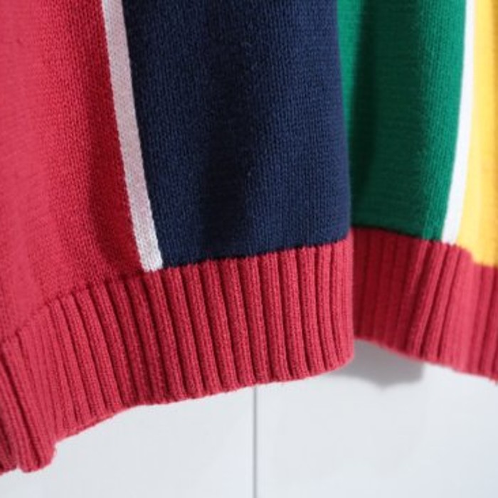 "Tommy Hilfiger" multi-color vest | Vintage.City 古着屋、古着コーデ情報を発信