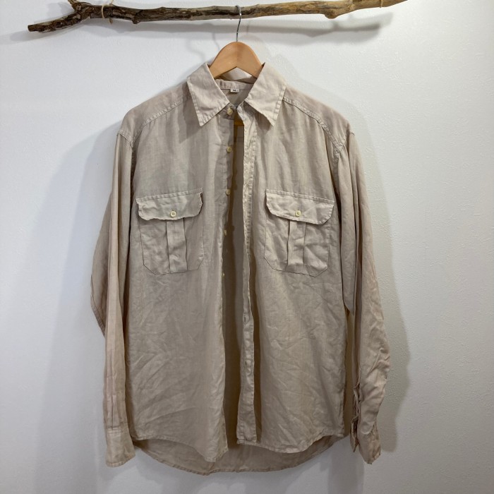 90s Euro Linen Shirts ユーロ古着 リネンシャツ | Vintage.City 빈티지숍, 빈티지 코디 정보