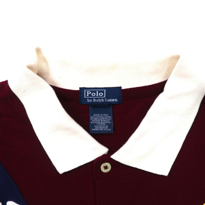 POLO BY RALPH LAUREN ポロシャツ XL ボルドー ペルー製 | Vintage.City 古着屋、古着コーデ情報を発信