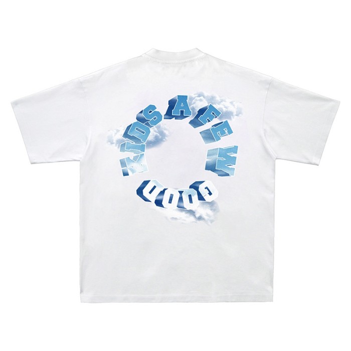AFGK 半袖Tシャツ ロゴ ユニセックス ホワイト ブルーロゴ | Vintage.City 古着屋、古着コーデ情報を発信