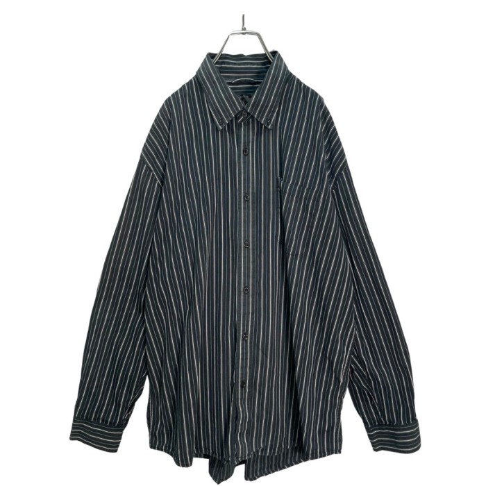 Bigsized L/S black mulch stripe shirt | Vintage.City 古着屋、古着コーデ情報を発信