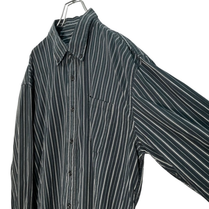 Bigsized L/S black mulch stripe shirt | Vintage.City Vintage Shops, Vintage Fashion Trends