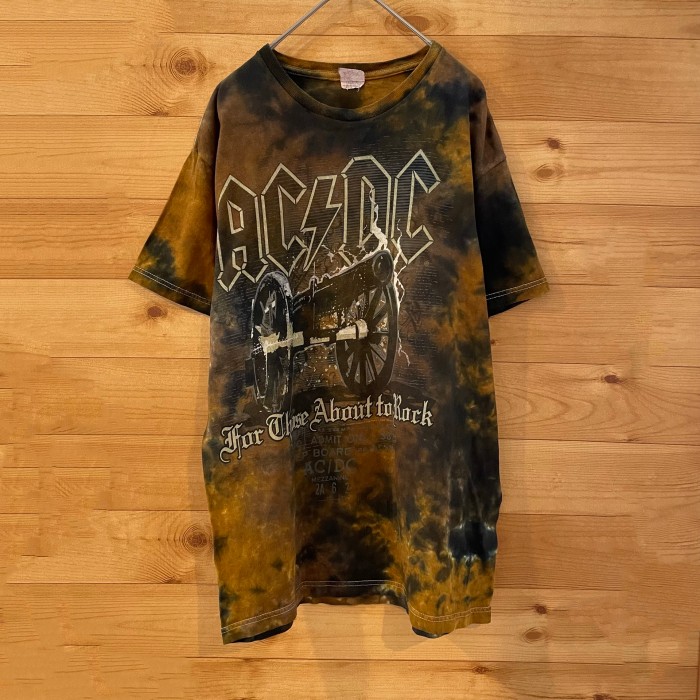 【DELTA】AC/DC バンドTシャツ ロックt タイダイ染め ロゴ US古着 | Vintage.City 古着屋、古着コーデ情報を発信