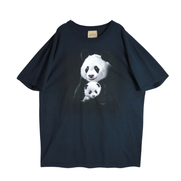 parent and child panda printed T-shirts. | Vintage.City 古着屋、古着コーデ情報を発信
