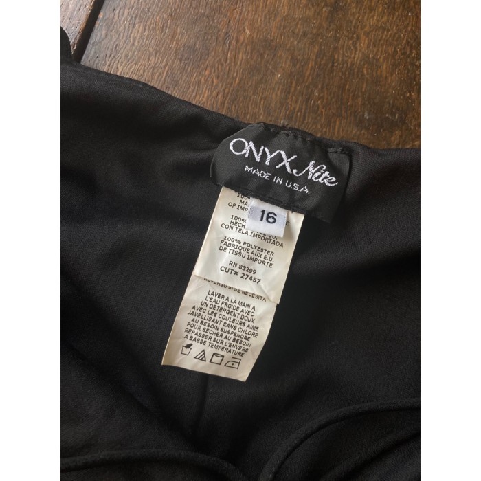 ロングワンピース 黒ブラック made in U.S.A | Vintage.City 古着屋、古着コーデ情報を発信