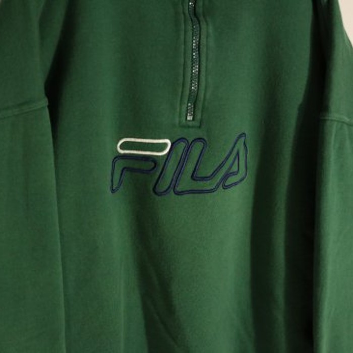 “FILA” green half zip sweat | Vintage.City Vintage Shops, Vintage Fashion Trends