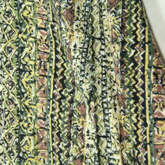 ethnic green stripe design shirt | Vintage.City 빈티지숍, 빈티지 코디 정보