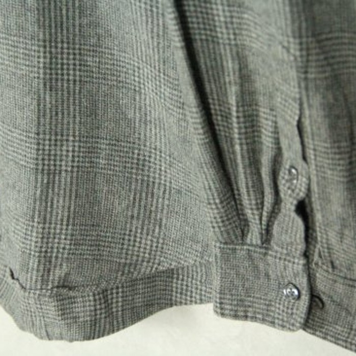gren check design cotton shirt | Vintage.City 古着屋、古着コーデ情報を発信