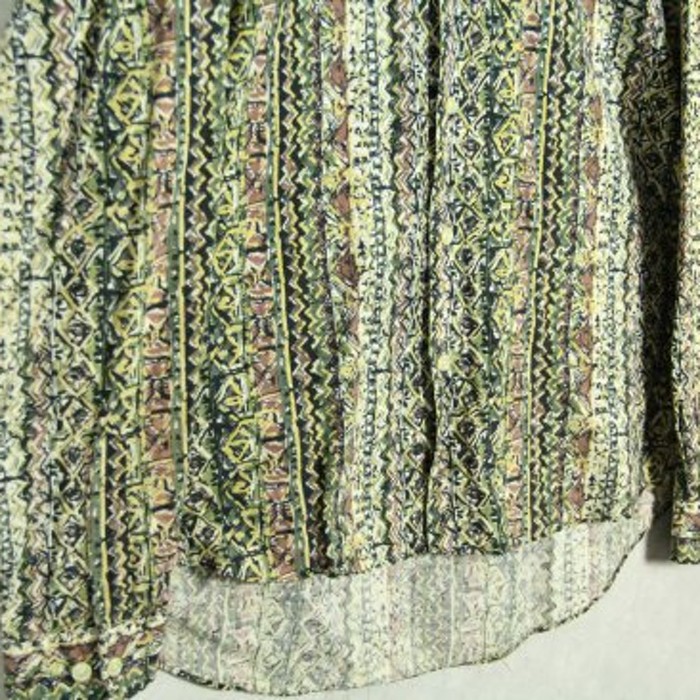 ethnic green stripe design shirt | Vintage.City Vintage Shops, Vintage Fashion Trends