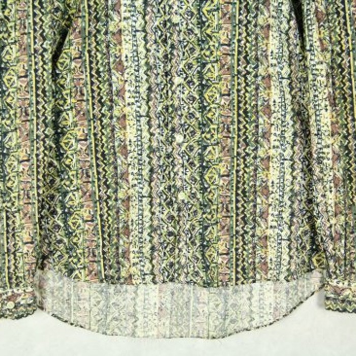ethnic green stripe design shirt | Vintage.City Vintage Shops, Vintage Fashion Trends