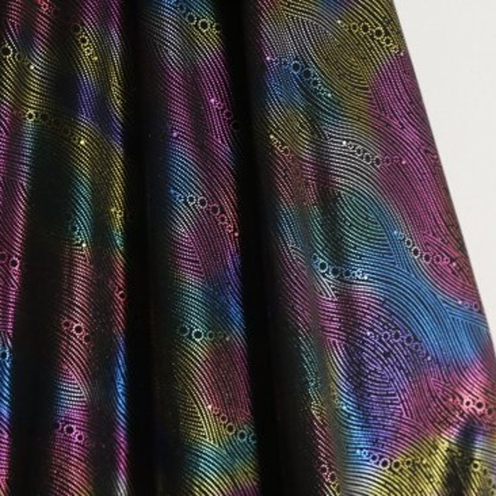Rainbow design dark shiny shirt | Vintage.City Vintage Shops, Vintage Fashion Trends