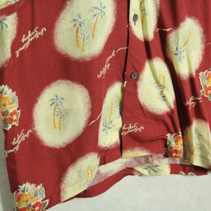 palm tree design aloha shirt | Vintage.City 古着屋、古着コーデ情報を発信