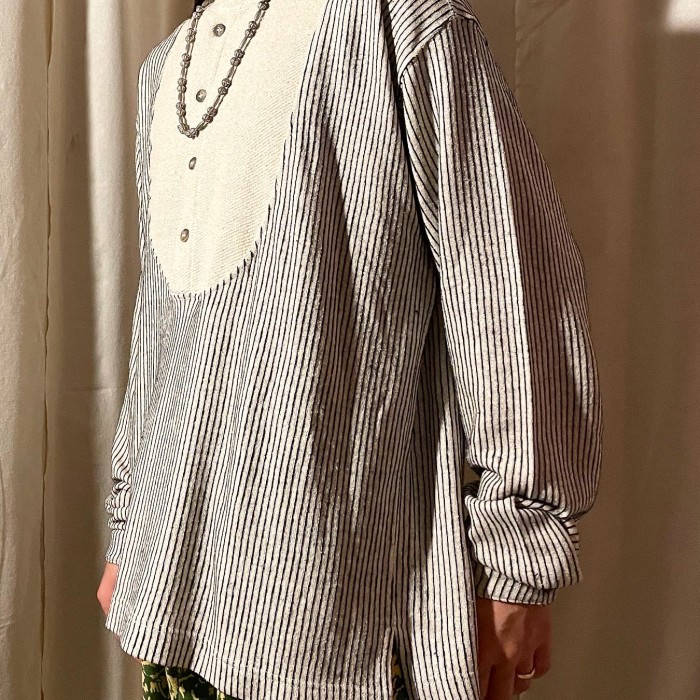 Italy Old ” 烏賊胸” Linen × Cotton Spring A | Vintage.City 古着屋、古着コーデ情報を発信