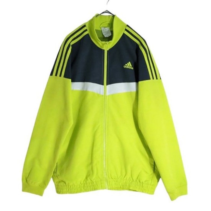 "adidas" Neon Yellow Track Jacket | Vintage.City 古着屋、古着コーデ情報を発信