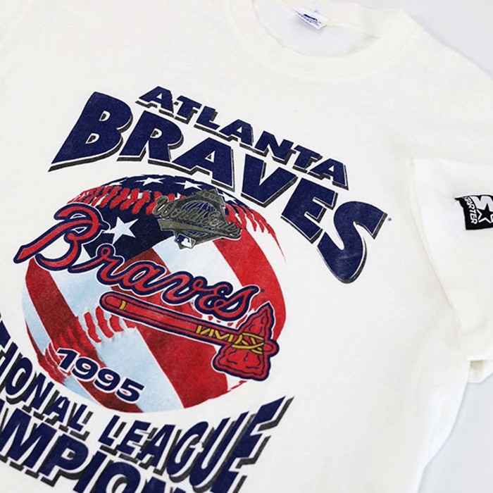 90s STARTER MLB Braves Official Graph Ts | Vintage.City 빈티지숍, 빈티지 코디 정보