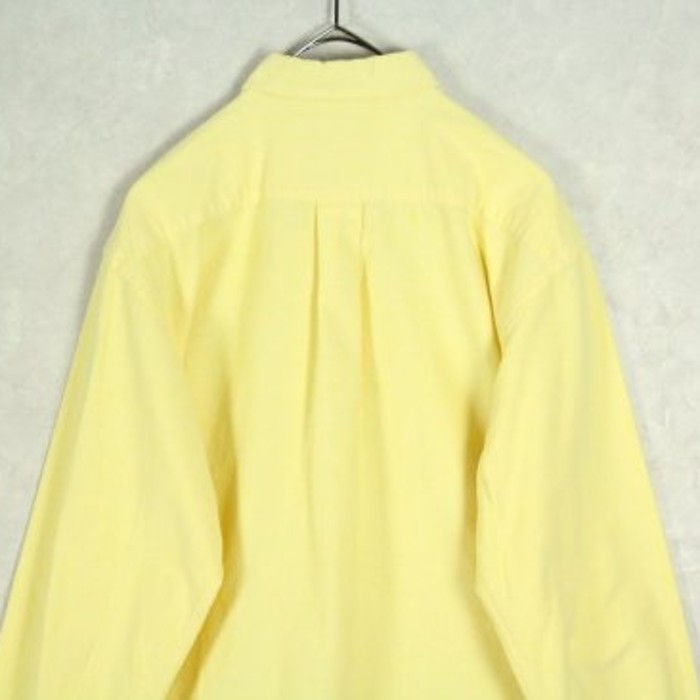 "Ralph Lauren" light yellow plain shirt | Vintage.City 古着屋、古着コーデ情報を発信