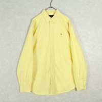 "Ralph Lauren" light yellow plain shirt | Vintage.City 빈티지숍, 빈티지 코디 정보
