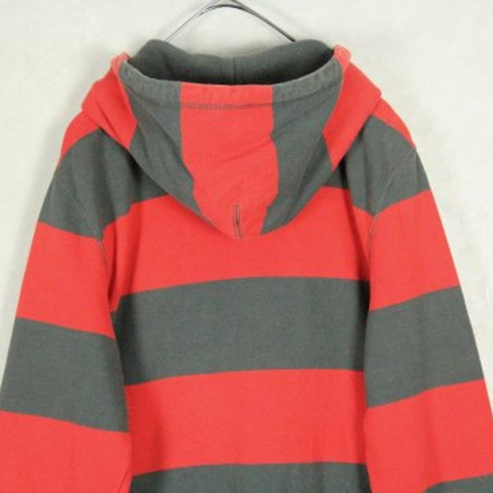 "NIKE" red&black border hoodie | Vintage.City 古着屋、古着コーデ情報を発信