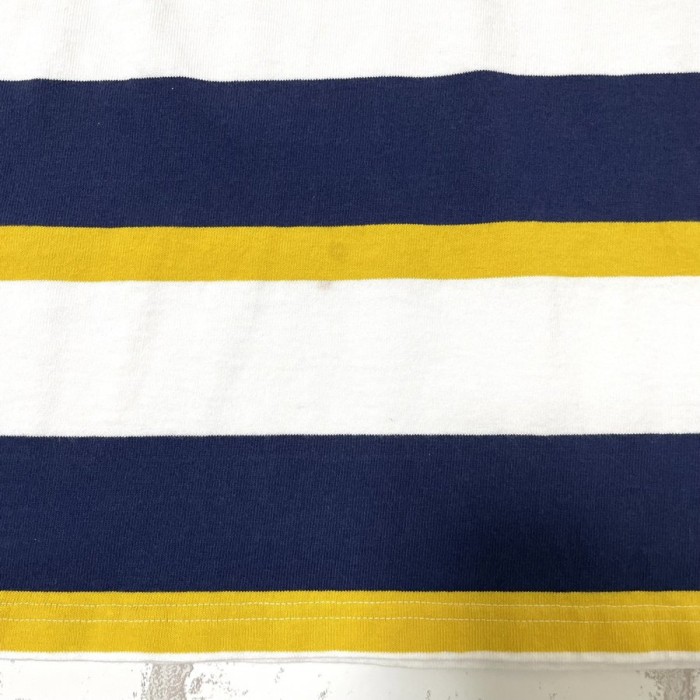 RALPH LAUREN（ラルフローレン） 白×紺×黄ボーダーラガーシャツ　L | Vintage.City 빈티지숍, 빈티지 코디 정보