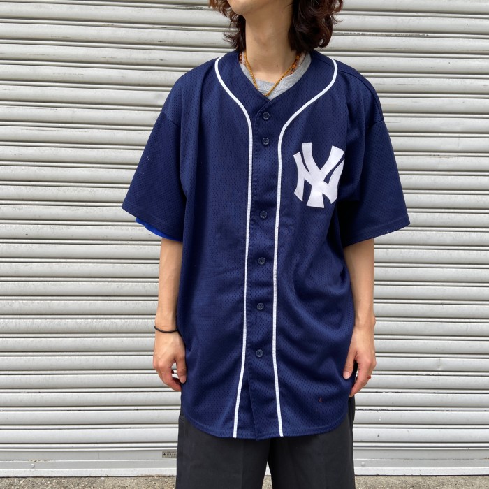送料無料』New york yankees ヤンキース ベースボールシャツ | Vintage.City