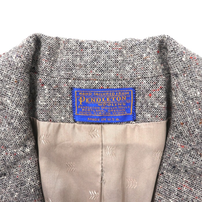 PENDLETON 2Bテーラードジャケット M グレー ウール USA製 | Vintage.City 古着屋、古着コーデ情報を発信