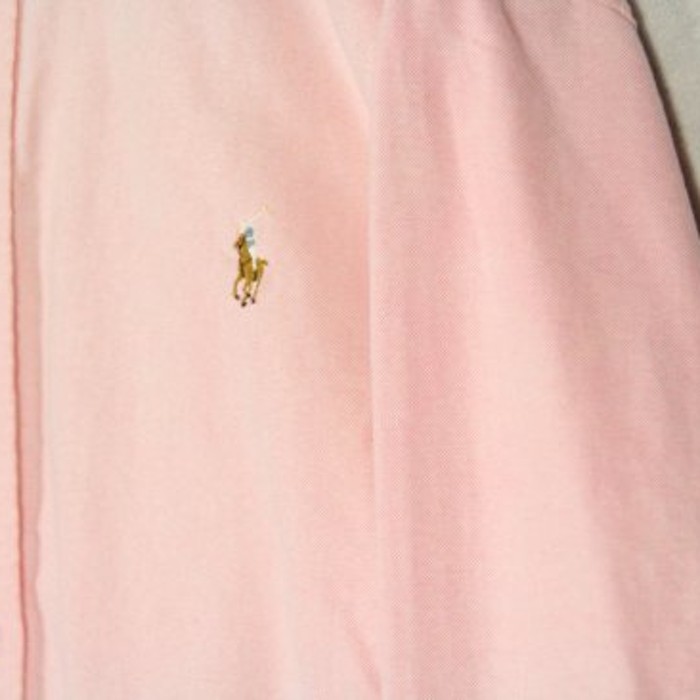 "Ralph Lauren" pink color plain shirt | Vintage.City 古着屋、古着コーデ情報を発信