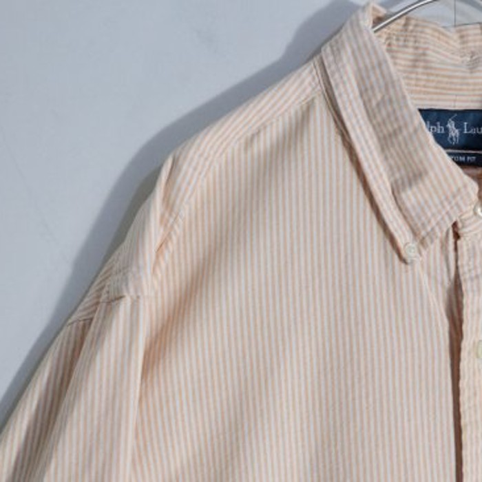 "Ralph Lauren" orange stripe oxfordshirt | Vintage.City 古着屋、古着コーデ情報を発信