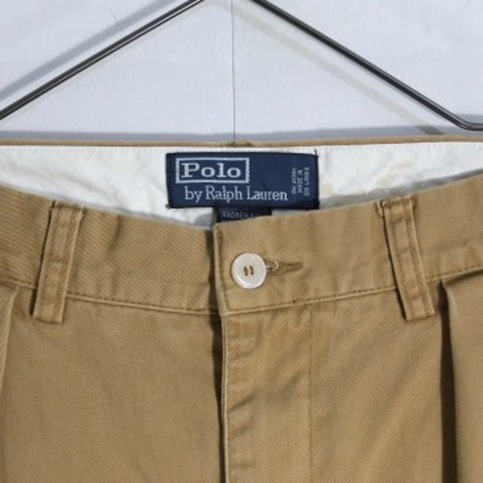 "polo" beige chinos slacks | Vintage.City 古着屋、古着コーデ情報を発信