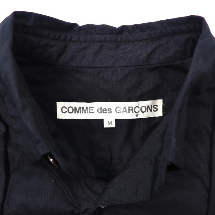 COMME DES GARCONS リボンデザインシャツ M ブラック コットン | Vintage.City 古着屋、古着コーデ情報を発信