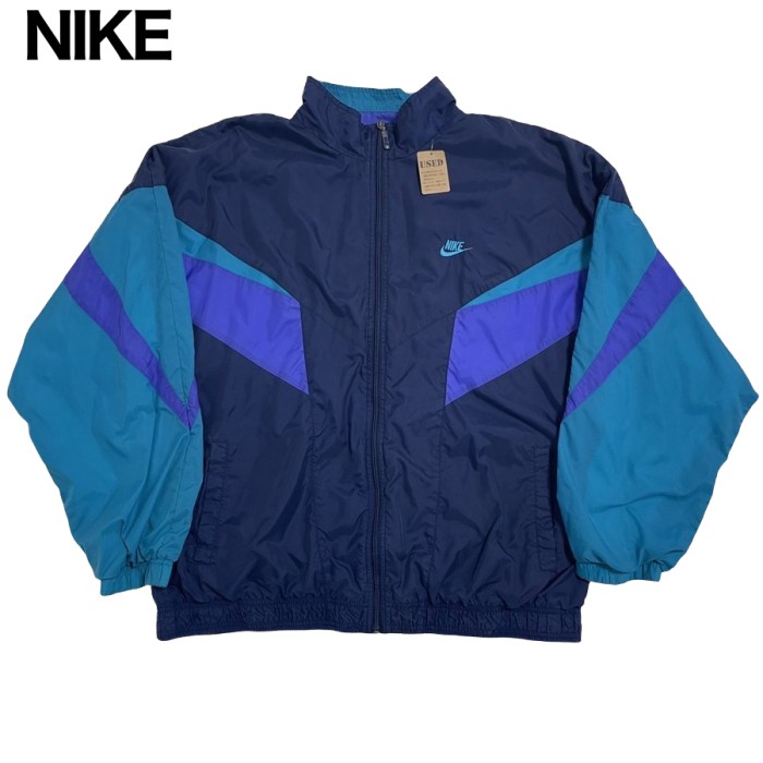 NIKE（ナイキ）　マルチブルーカラーナイロンジャケット　XLサイズ　 | Vintage.City 古着屋、古着コーデ情報を発信