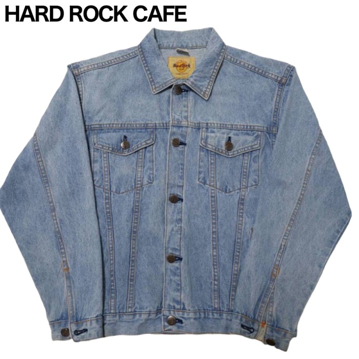 HARDROCKCAFE バックロゴ刺繍デニムジャケット　12サイズ | Vintage.City 빈티지숍, 빈티지 코디 정보