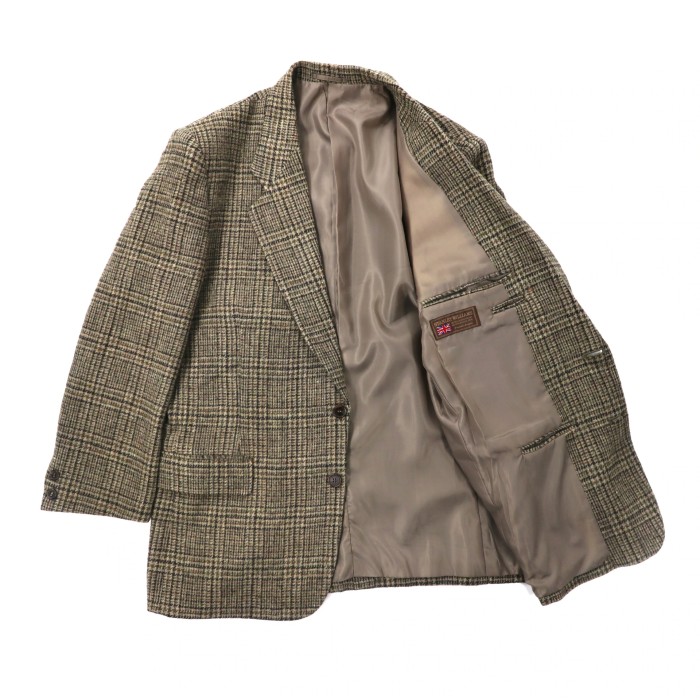 STANLY WILLIAMS ツイードジャケット L ブラウン グレンチェック | Vintage.City 古着屋、古着コーデ情報を発信