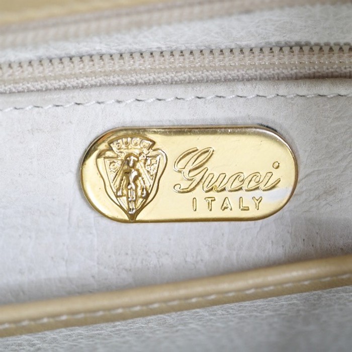 OLD Gucci　総革ミニハンドバッグ（オフホワイト） | Vintage.City 古着屋、古着コーデ情報を発信