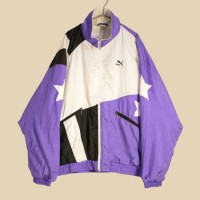 “PUMA” purple × white nylon jacket | Vintage.City ヴィンテージ 古着