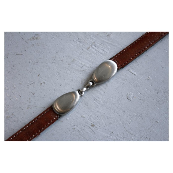 Vintage “Dexter” Design Leather Belt | Vintage.City 빈티지숍, 빈티지 코디 정보