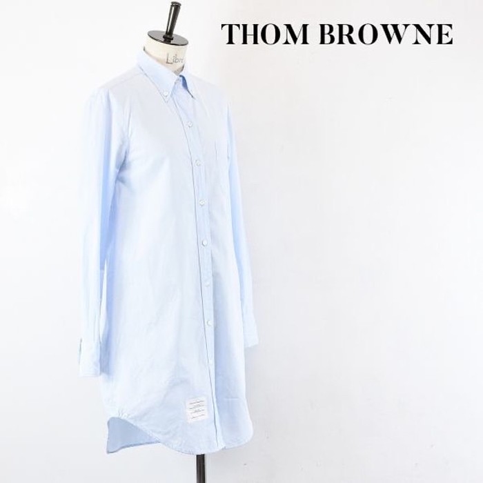THOM BROWNE トムブラウン レディース シャツ ワンピース ブルー ...