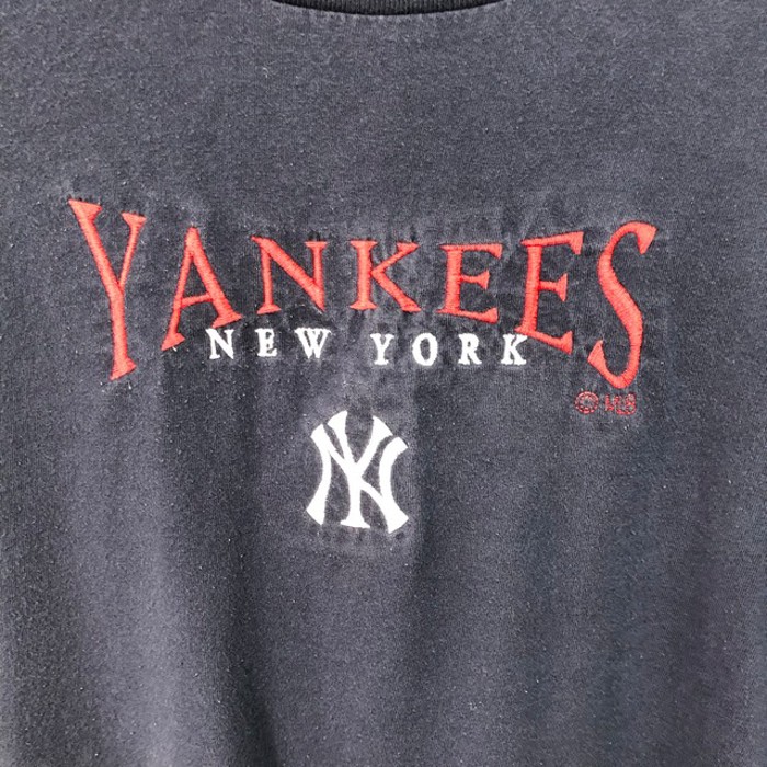 8765.-00s MLB ニューヨークヤンキース 刺繍ロゴtシャツ ストリート 