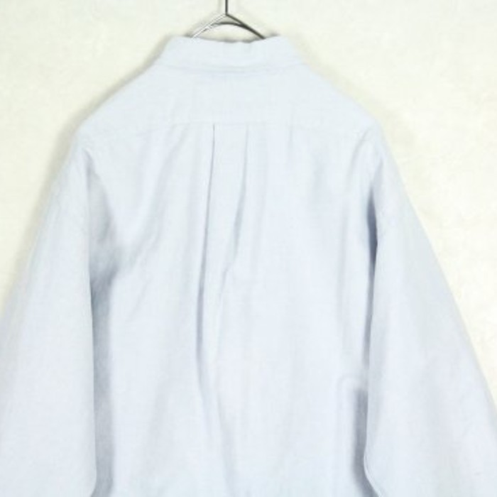 "Ralph Lauren" sax blue plain shirt | Vintage.City 古着屋、古着コーデ情報を発信