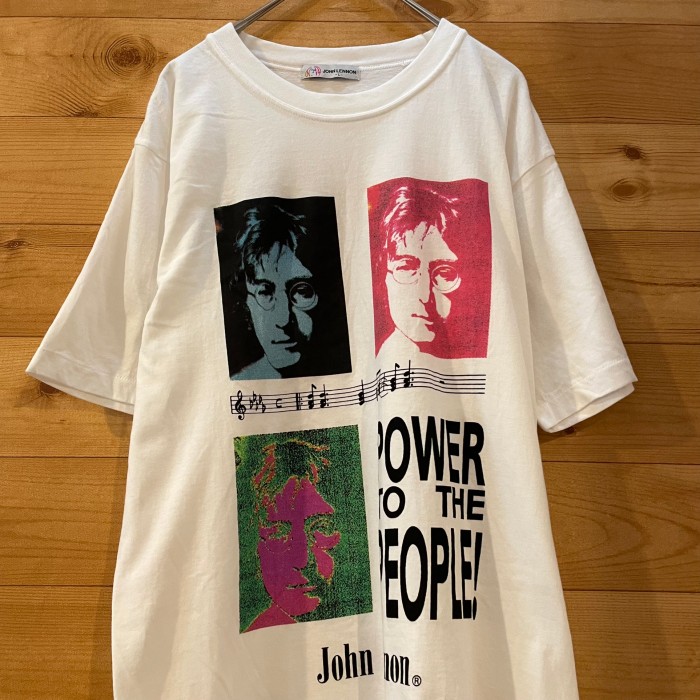 ヴィンテージ 90s ジョンレノン フォトプリントTシャツ USA製 ビートルズ売ったり買ったりの商品