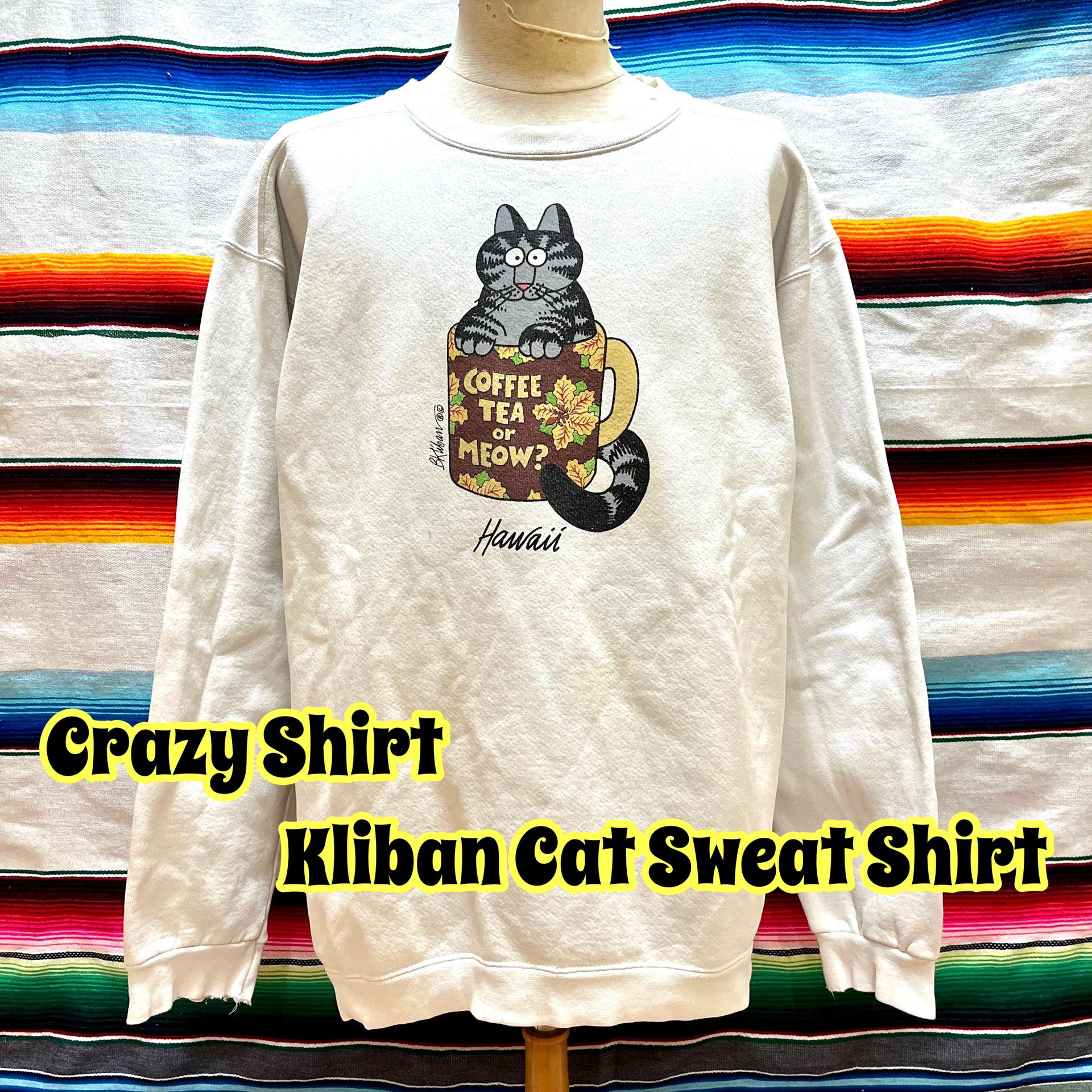 Crazy Shirts クリバンキャット スウェット | Vintage.City
