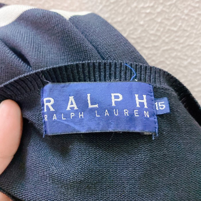 ラルフローレン　半袖トップス　黒　白　シルク　RALPH LAUREN | Vintage.City 古着屋、古着コーデ情報を発信