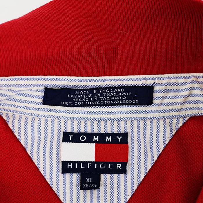 90s Tommy Hilfiger Moss stitch Polo Sh | Vintage.City 빈티지숍, 빈티지 코디 정보