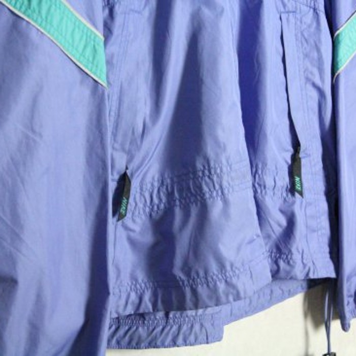 "NIKE" dull blue sporty poly jacket | Vintage.City 古着屋、古着コーデ情報を発信