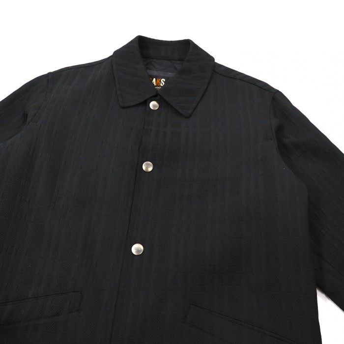 DAKS スナップジャケット M ブラック チェック ポリエステル 日本製 | Vintage.City 古着屋、古着コーデ情報を発信