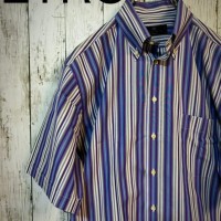 ETRO エトロ マルチストライプ 半袖シャツ 42 | Vintage.City 古着屋、古着コーデ情報を発信