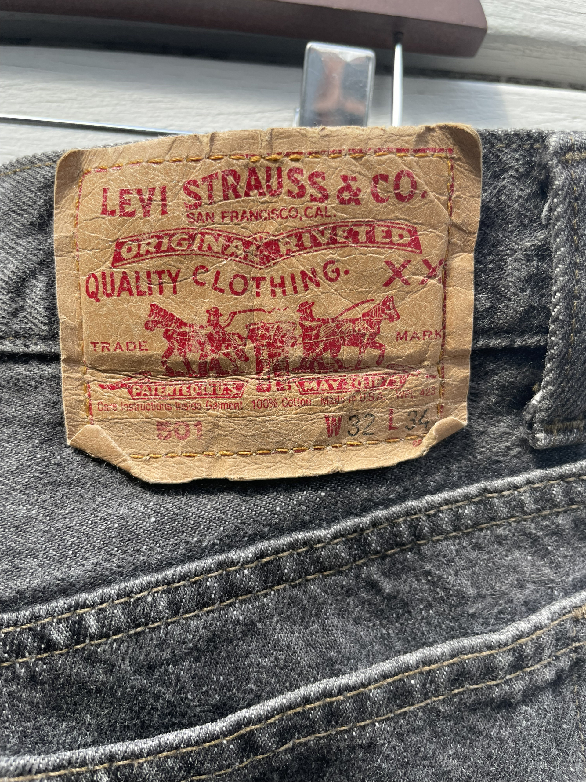 90s Levi's 501先染めBLACK | Vintage.City