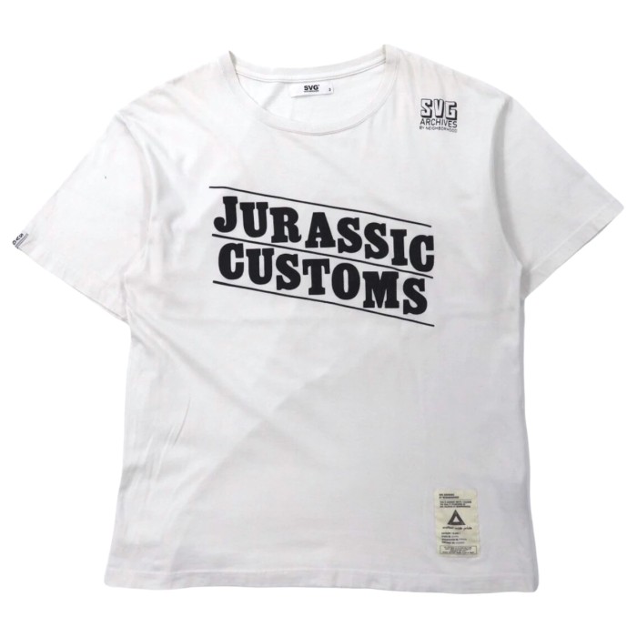 SVG BY NEIGHBORHOOD Tシャツ 3 ホワイト コットン 日本製 | Vintage.City