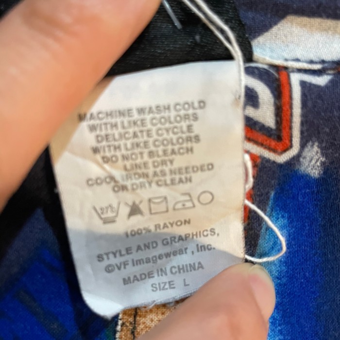 NFL BRONCOS 総柄開襟半袖シャツ | Vintage.City 古着屋、古着コーデ情報を発信